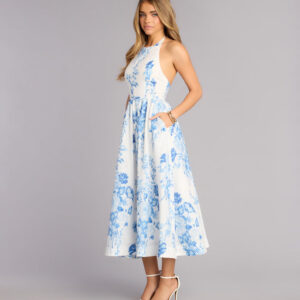 Windsor Garden RSVP Floral Midi Dress Garden RSVP Floral Midi Dress