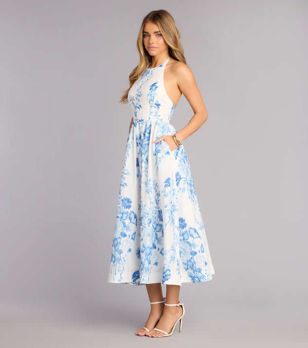 Windsor Garden RSVP Floral Midi Dress