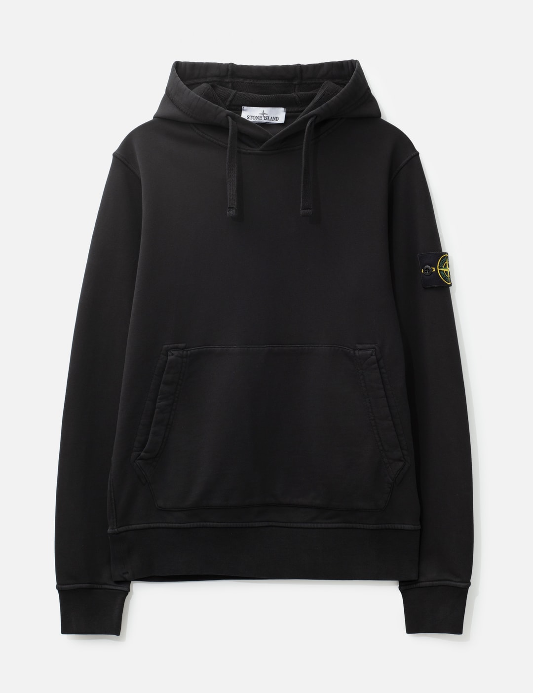 Stone Island Garment Dyed Cotton Fleece Hoodie