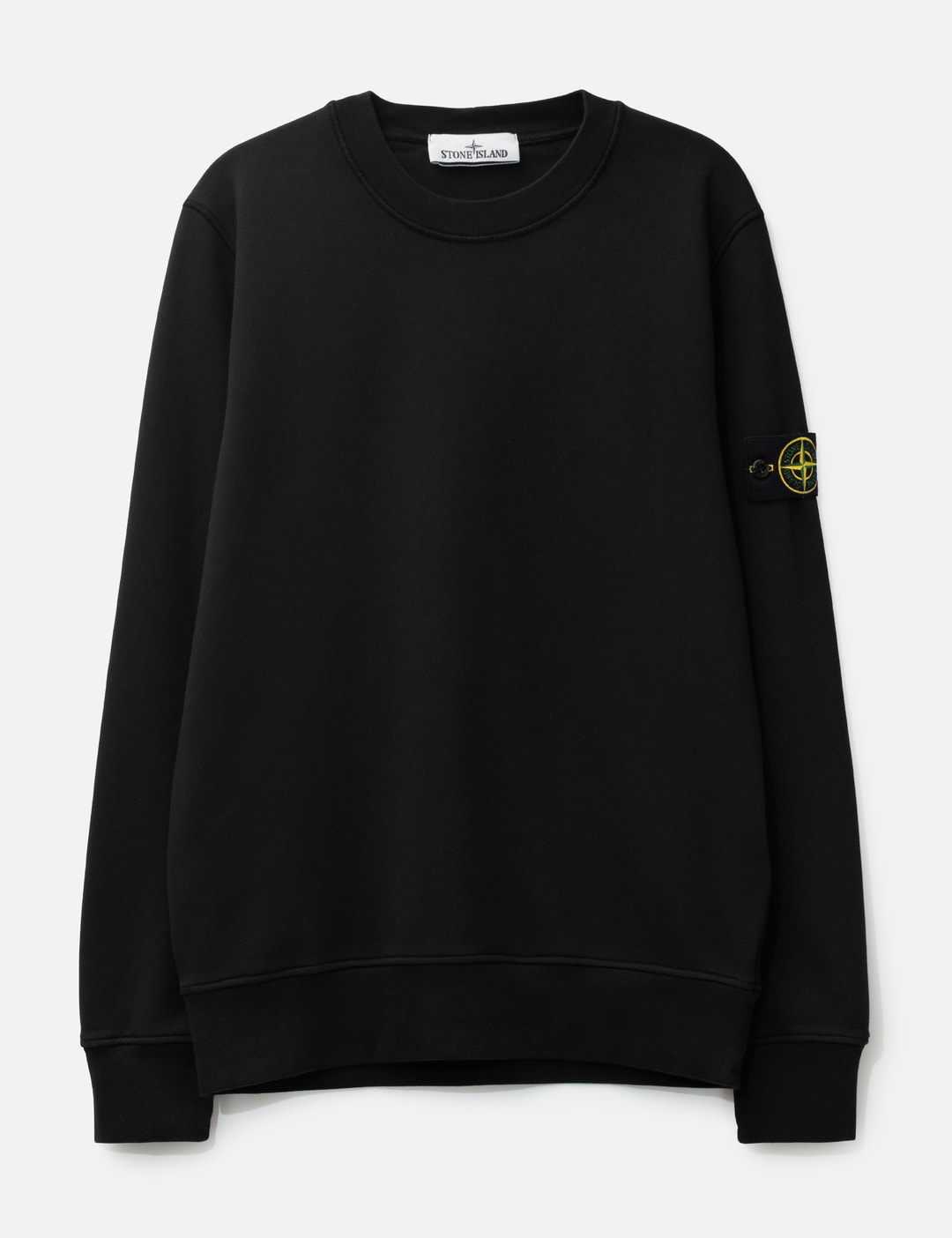 Stone Island Garment Dyed Cotton Fleece Sweatshirt