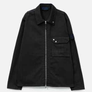 Stone Island Garment Dyed Denim Zip-Up Overshirt Garment Dyed Denim Zip-Up Overshirt