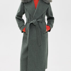 ALIGNE George Faux Fur Collar Jacket