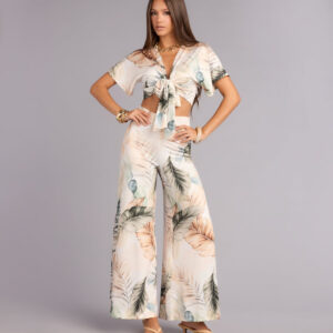Windsor Getaway Mode Tropical Print Wide-Leg Pants Getaway Mode Tropical Print Wide-Leg Pants