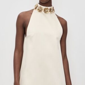 Retrofête Giacinta Embellished Dress