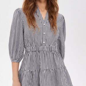 Playa Lucila Gingham Collared Dress