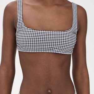 Good American Gingham Square Neck Bikini Top Gingham Square Neck Bikini Top