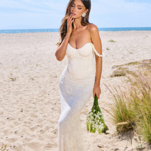 Windsor Giorgina Lace Corset Flower Formal Dress