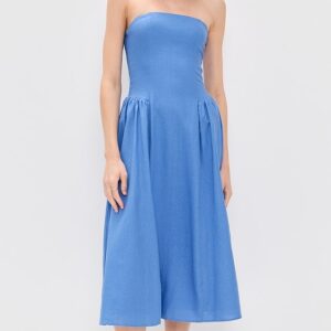WAYF Giulia Strapless Midi Dress Giulia Strapless Midi Dress
