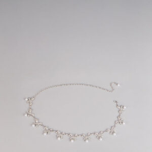 Glam Bow And Pearl Charm Belt