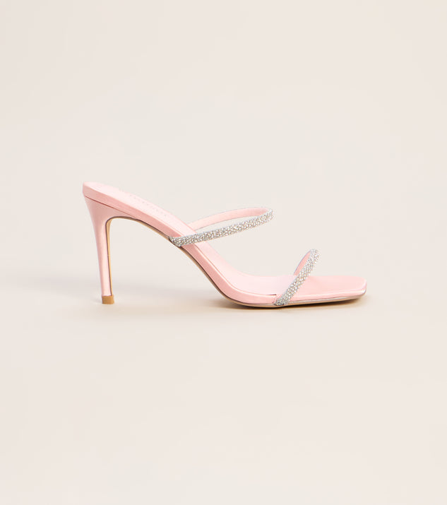 Windsor Glimmer Glimmer Rhinestone Satin Mules