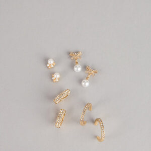 Windsor Glitz And Grace Four Pack Earrings Set Glitz And Grace Four Pack Earrings Set