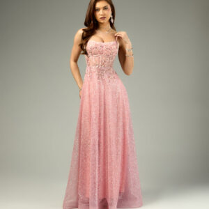 Gloria Lace-Up Corset A-Line Ball Gown
