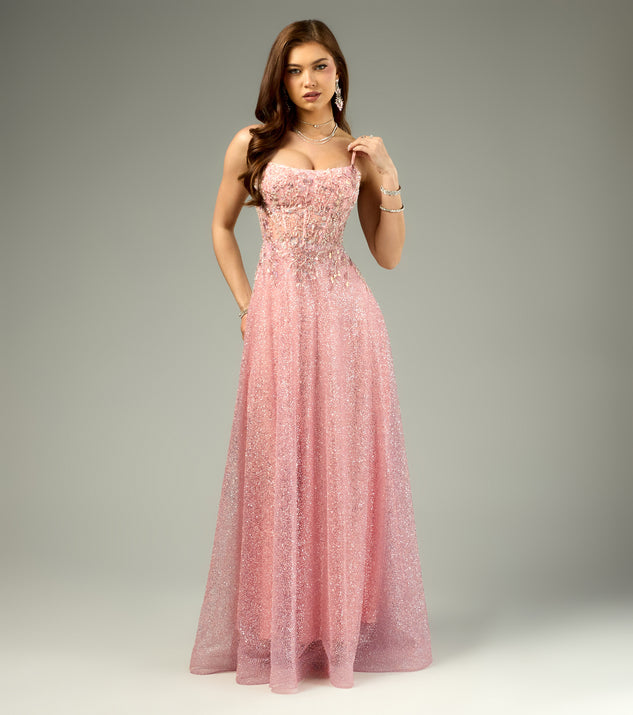 Windsor Gloria Lace-Up Corset A-Line Ball Gown