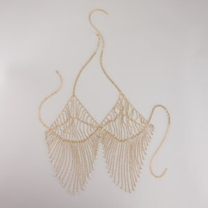 Goddess Drip Rhinestone Bra Chain Necklace