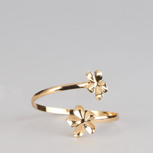Golden Bloom Flower Arm Cuff