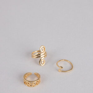 Windsor Golden Details Toe Ring Set Golden Details Toe Ring Set