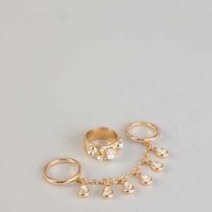 Windsor Golden Drip Chain Ring Set Golden Drip Chain Ring Set