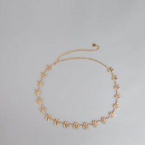 Golden Flair Leaf Chain Belt