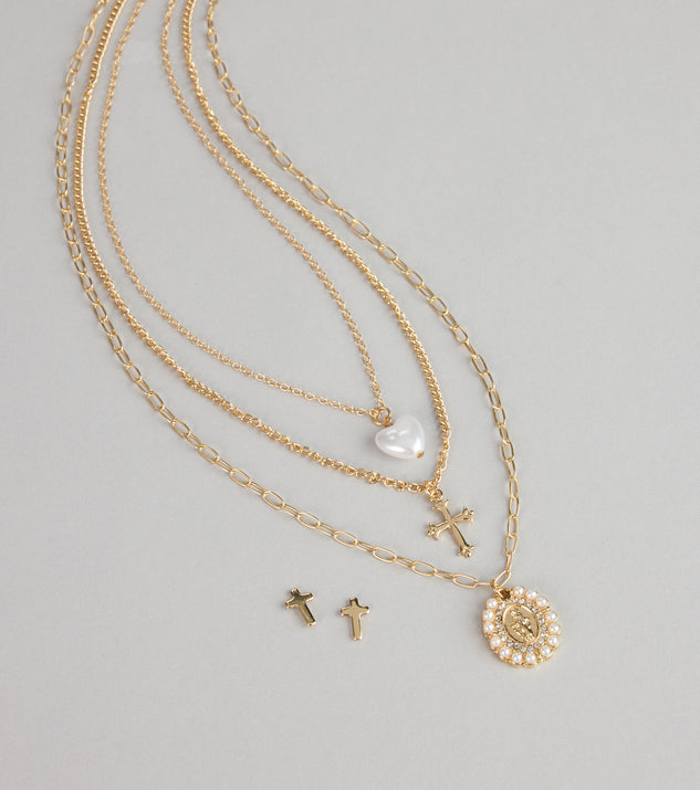 Windsor Golden Grace Necklace And Earrings Set