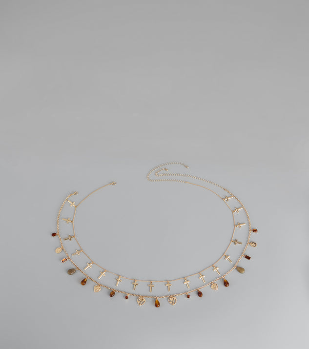 Windsor Golden Hour Charms Double Layer Belly Chain