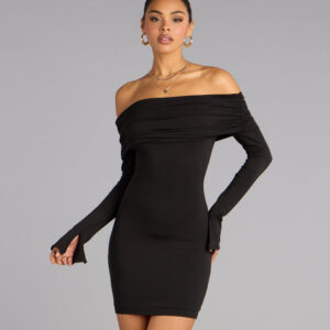 Windsor Golden Hour Off-The-Shoulder Mini Dress Golden Hour Off-The-Shoulder Mini Dress