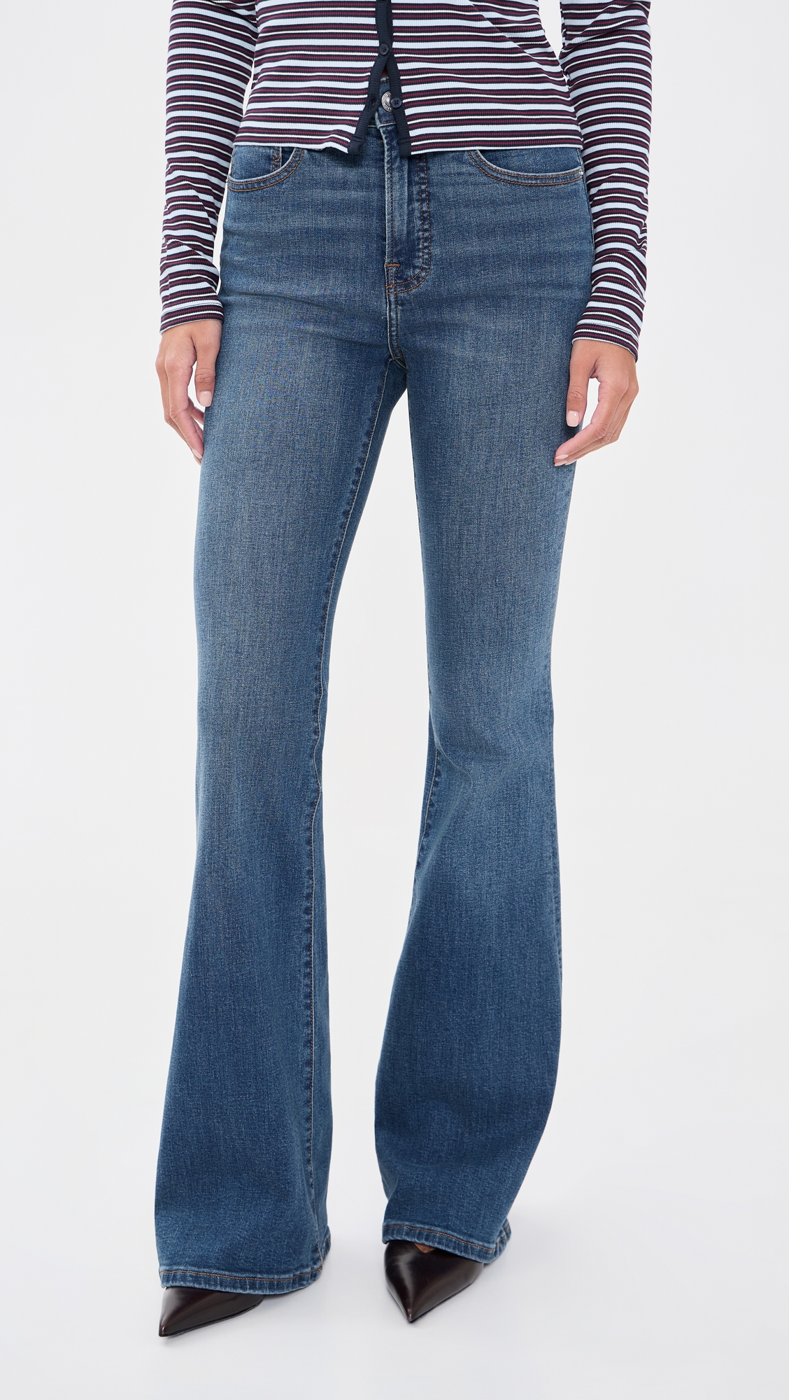 Good American Good Legs Flare Jeans
