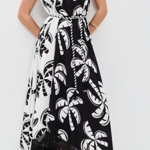 FARM Rio Graphic Palms Dress