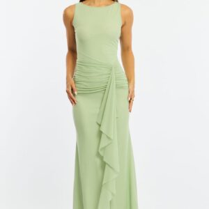Ally Fashion Green Maxi Dress Mesh