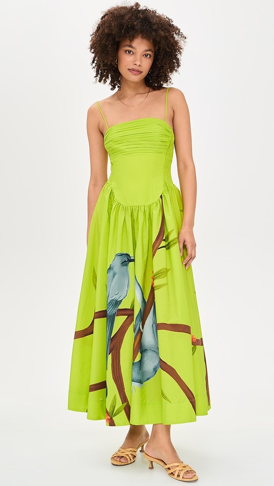 FARM Rio Green Maxi Dress