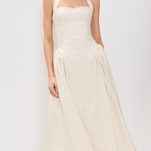 Line & Dot Greta Halter Maxi Dress
