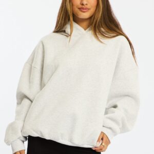 Grey Graphic Hoodie Sweater Long Sleeve