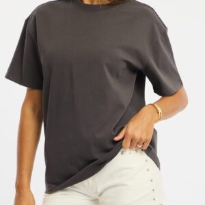 Grey Oversized Short Sleeve T-shirt