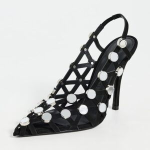 The Attico 'Grid' Slingback Heels 105mm 'Grid' Slingback Heels 105mm