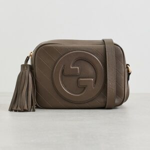 What Goes Around Comes Around Gucci Brown Leather Blondie Small Shoulder Bag