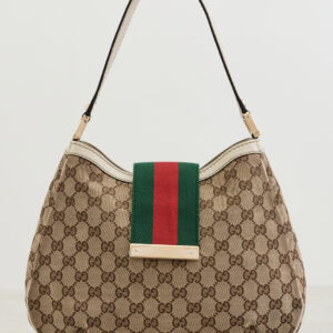 Gucci Web Hobo Shoulder Bag