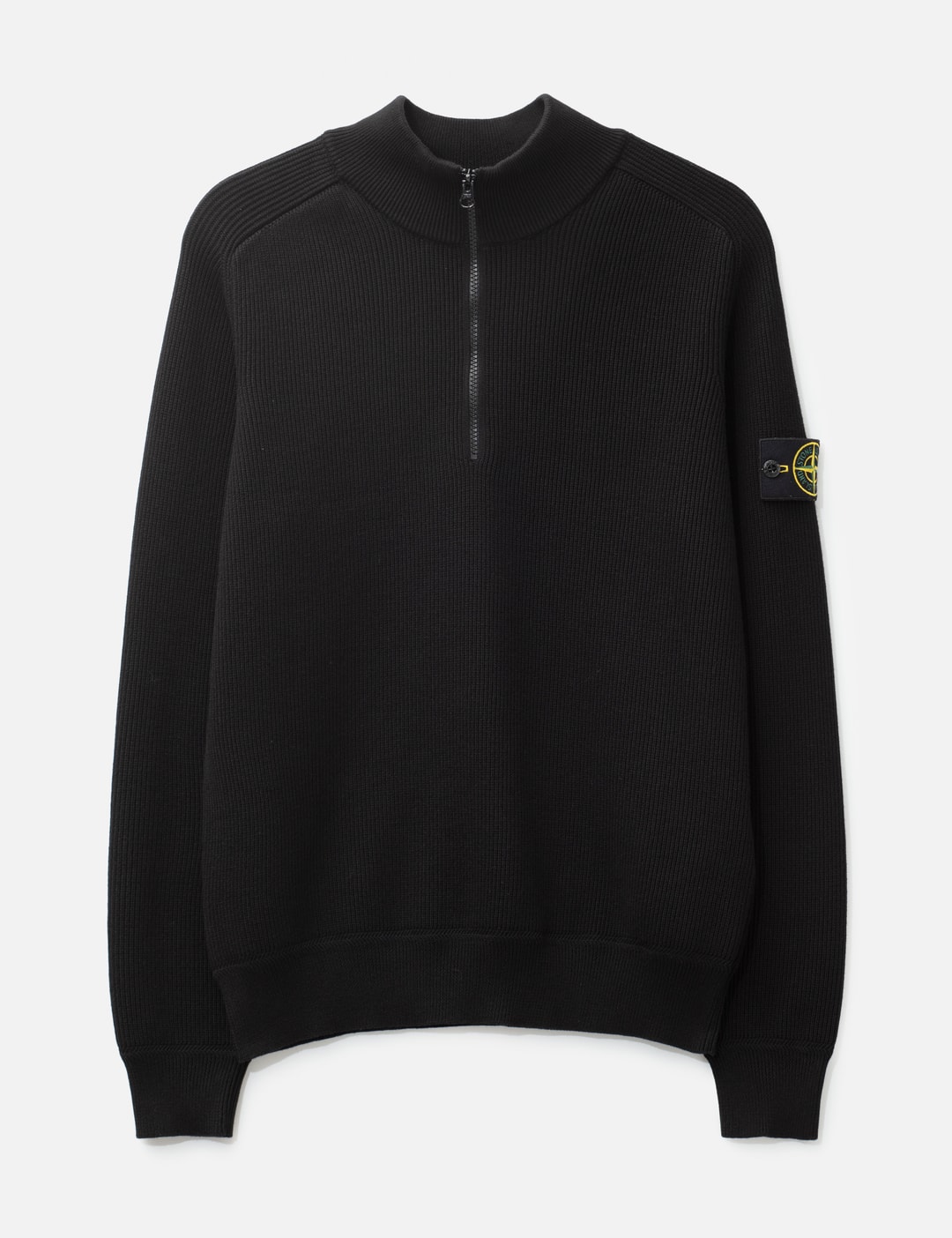 Stone Island Half Zip Waffle Knit