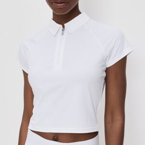 Greyson Halley Quarter Zip Cropped Polo Halley Quarter Zip Cropped Polo