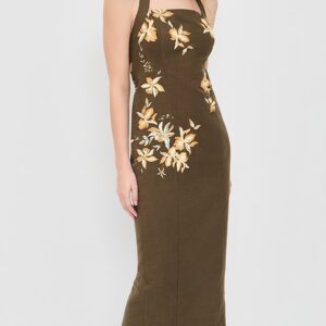 Hemant and Nandita Halter Straps Ankle Length Dress