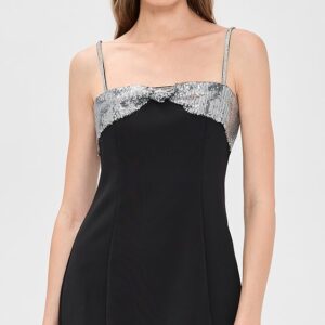 ASTR the Label Halya Sequin Bow Dress