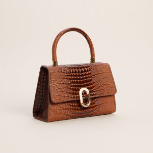 Windsor Handle The Day Croc Embossed Handbag Handle The Day Croc Embossed Handbag