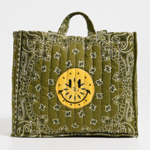 Happy Face Cotton Bandana Tote