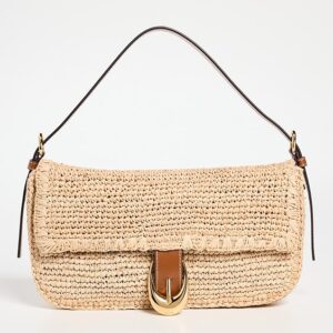 Harlow Raffia Shoulder Bag