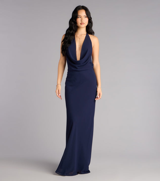Windsor Hayley Chiffon Open Back Formal Dress