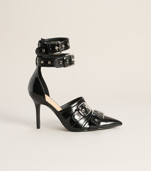 Windsor Headline Worthy Buckle Stiletto Pumps