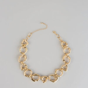 Heart On Lock Statement Necklace
