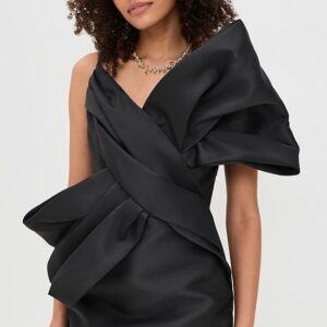 Marques'Almeida Heavy Satin Mini Bow Dress Heavy Satin Mini Bow Dress