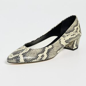 AEYDE Helia Snake Print Calf Leather Heels