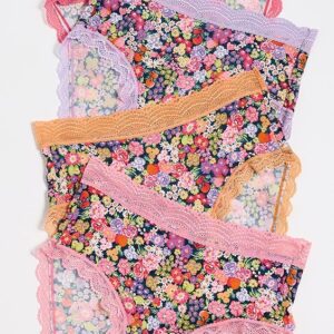 Stripe & Stare High Rise Botanic Bloom Briefs 4 Pack