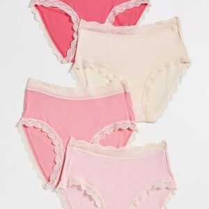 Stripe & Stare High Rise Briefs 4 Pack