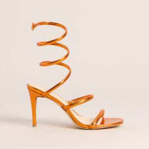 High Shine Metallic Spiral Stiletto Heels
